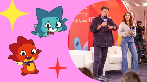 Дарья Ильина и Олег Рой провели мастер-класс на «Дне Детства со Знанием»