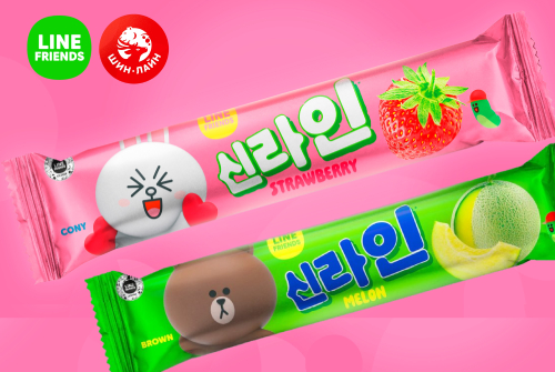Мороженое по-корейски: LINE FRIENDS × ШИН-ЛАЙН