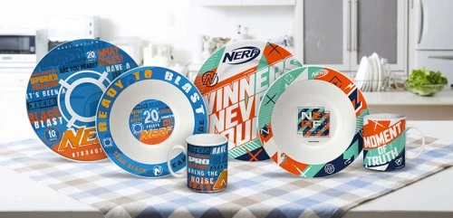 ND Play представили новую серию фарфоровой посуды NERF