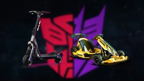 Segway и Hasbro представили электросамокат и карт в дизайне «Трансформеров»