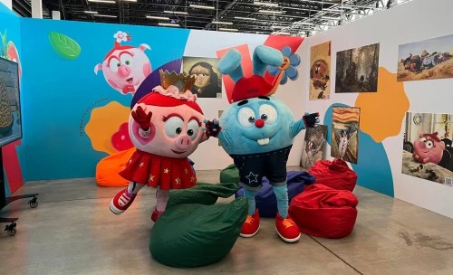 Смешарики - специально приглашенные гости выставки «История игрушки» в Нижнем Новгороде