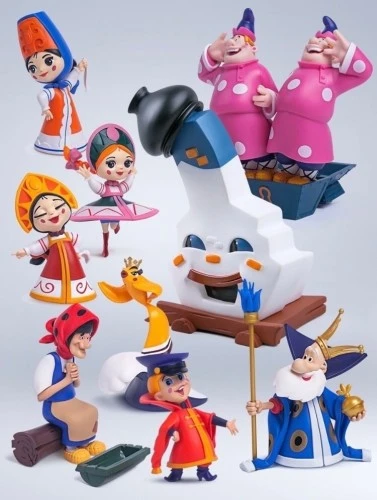 Набор героев советского мультфильма «Вовка в Тридевятом царстве» от PROSTO toys